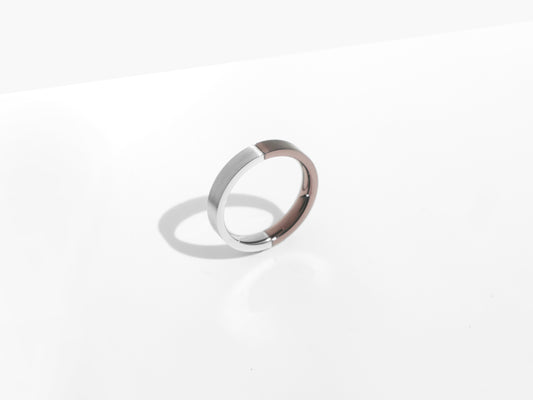 2-Tone Minimal Ring | Bronze