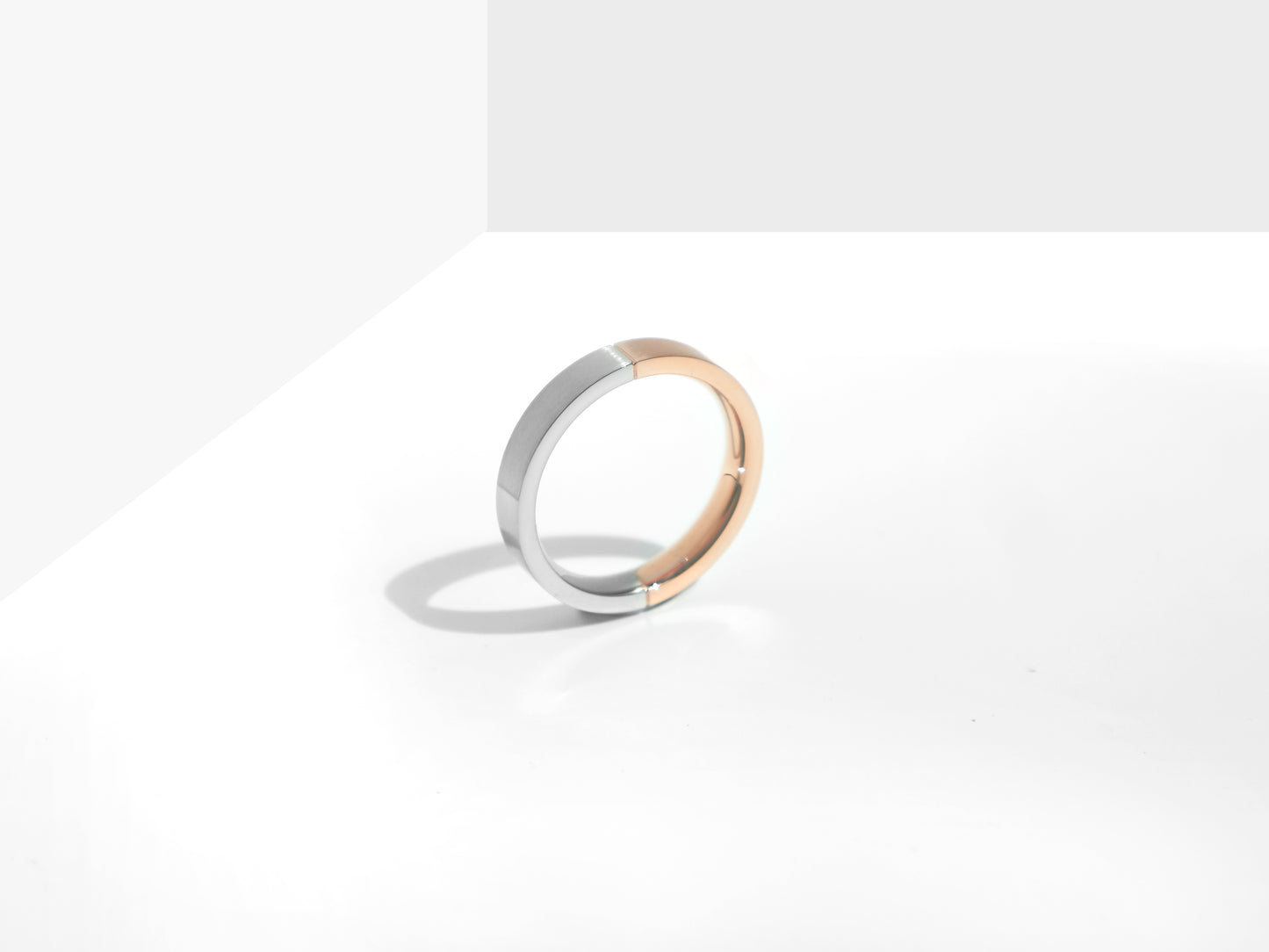 2-Tone Minimal Ring | Rose Gold