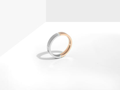 2-Tone Minimal Ring | Rose Gold