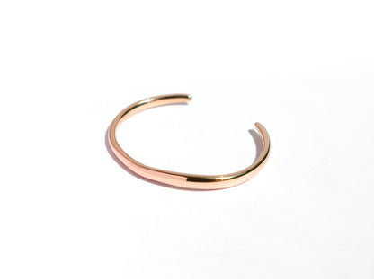 Flow Cuff Bracelet | Rose Gold | Engravable