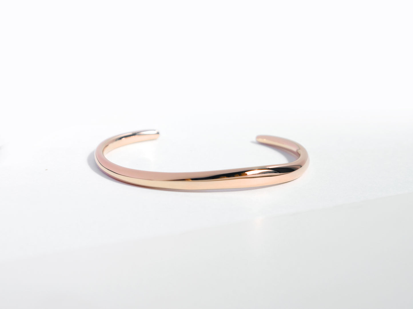 Flow Cuff Bracelet | Rose Gold | Engravable