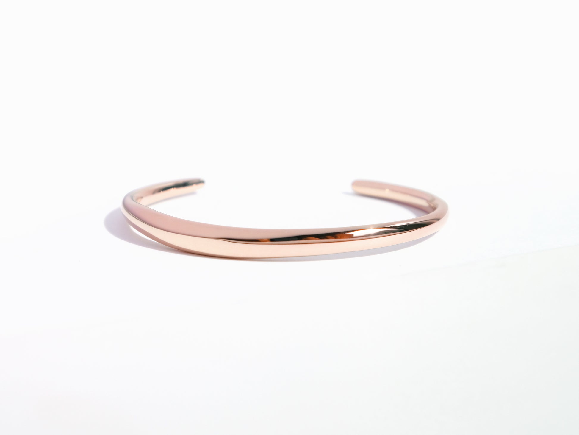 Flow Cuff Bracelet | Rose Gold | Engravable