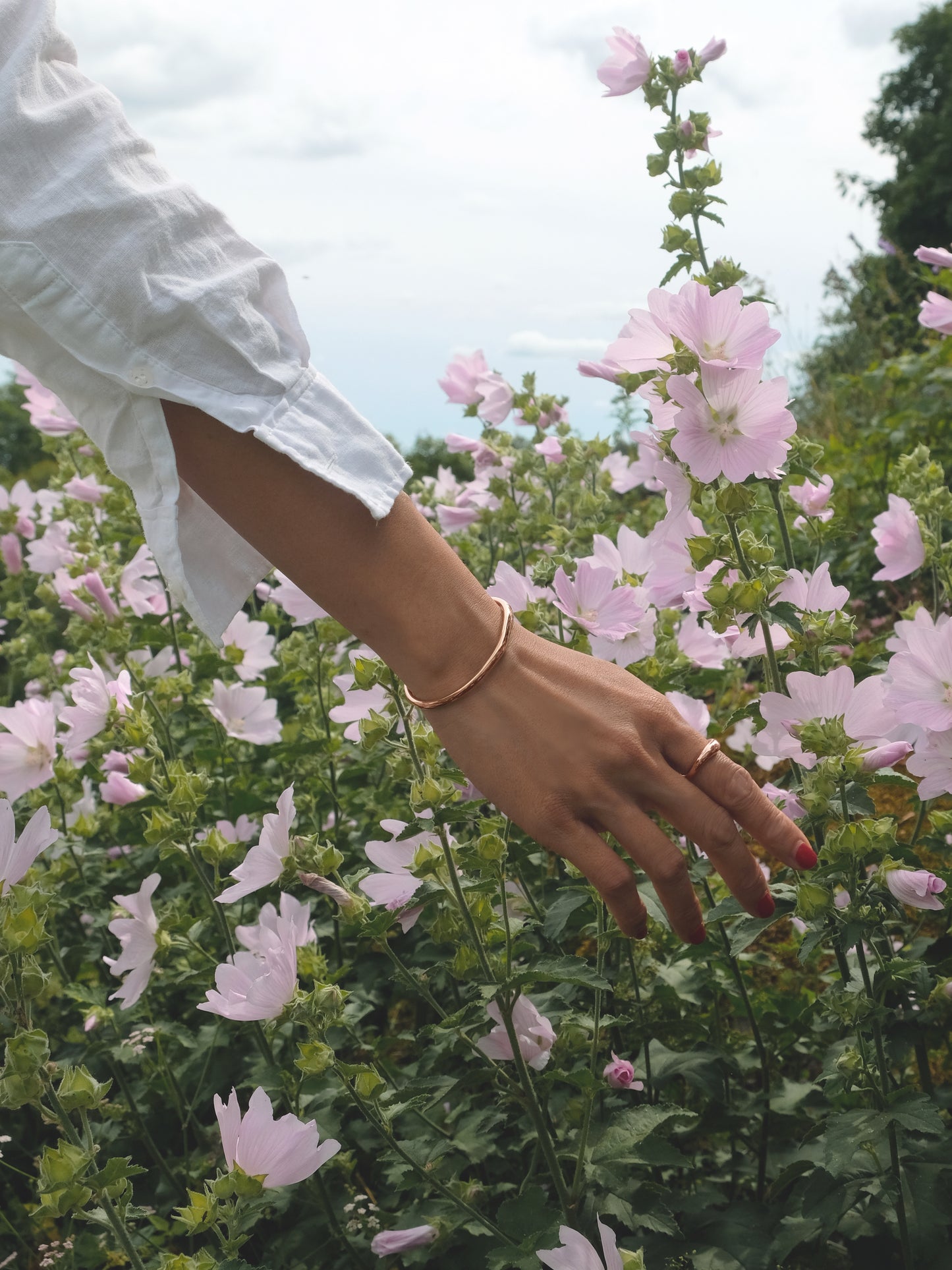 Flow Cuff Bracelet | Rose Gold