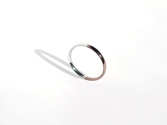 2-Tone Stacking Ring |  Bronze